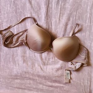Maidenform 36B cream lace padded push up bra